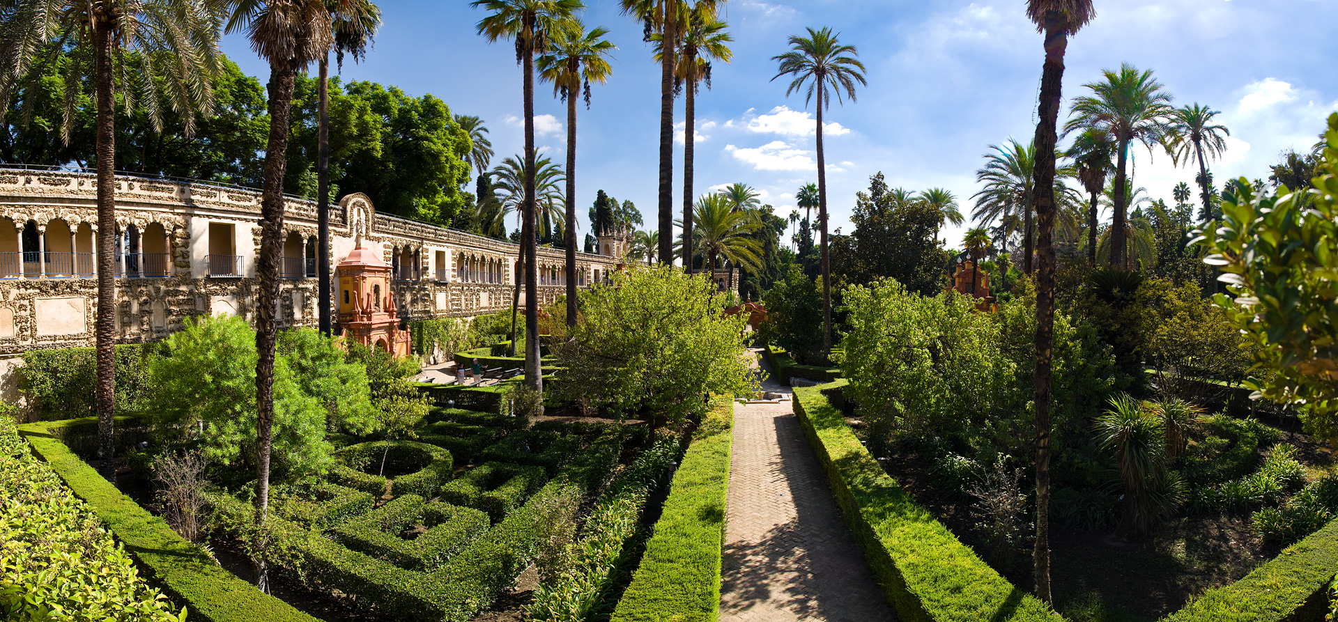 Alcazar de Sevilla Panoramic by Adam Lack