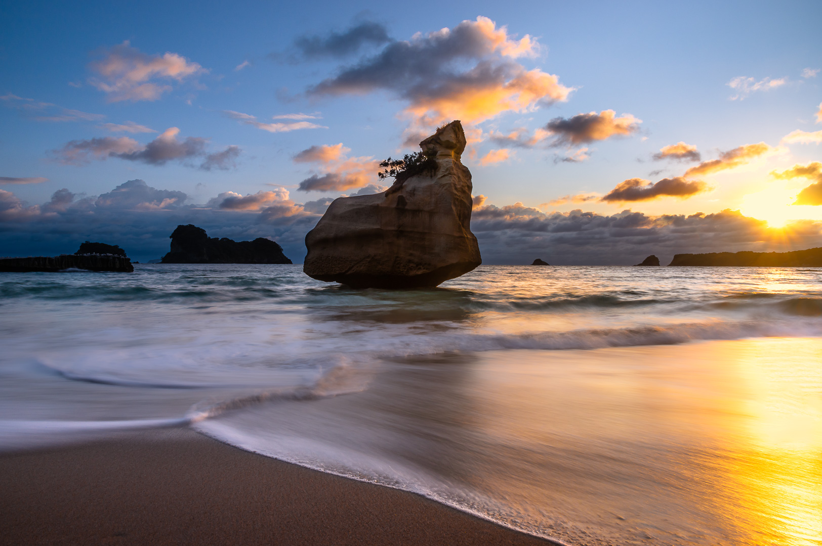 Cathedral Cove Sunrise by Adam Lack