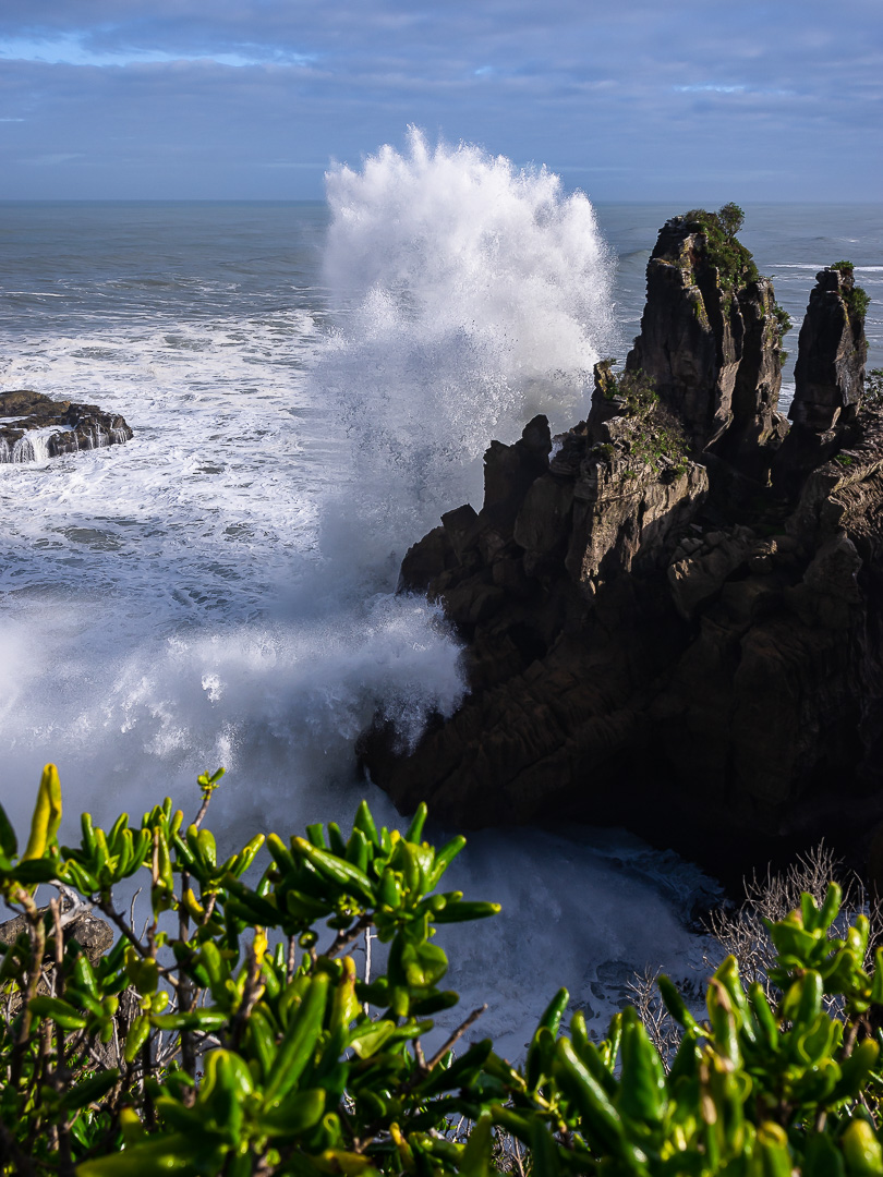 Crashing Wave at Punakaiki by Adam Lack