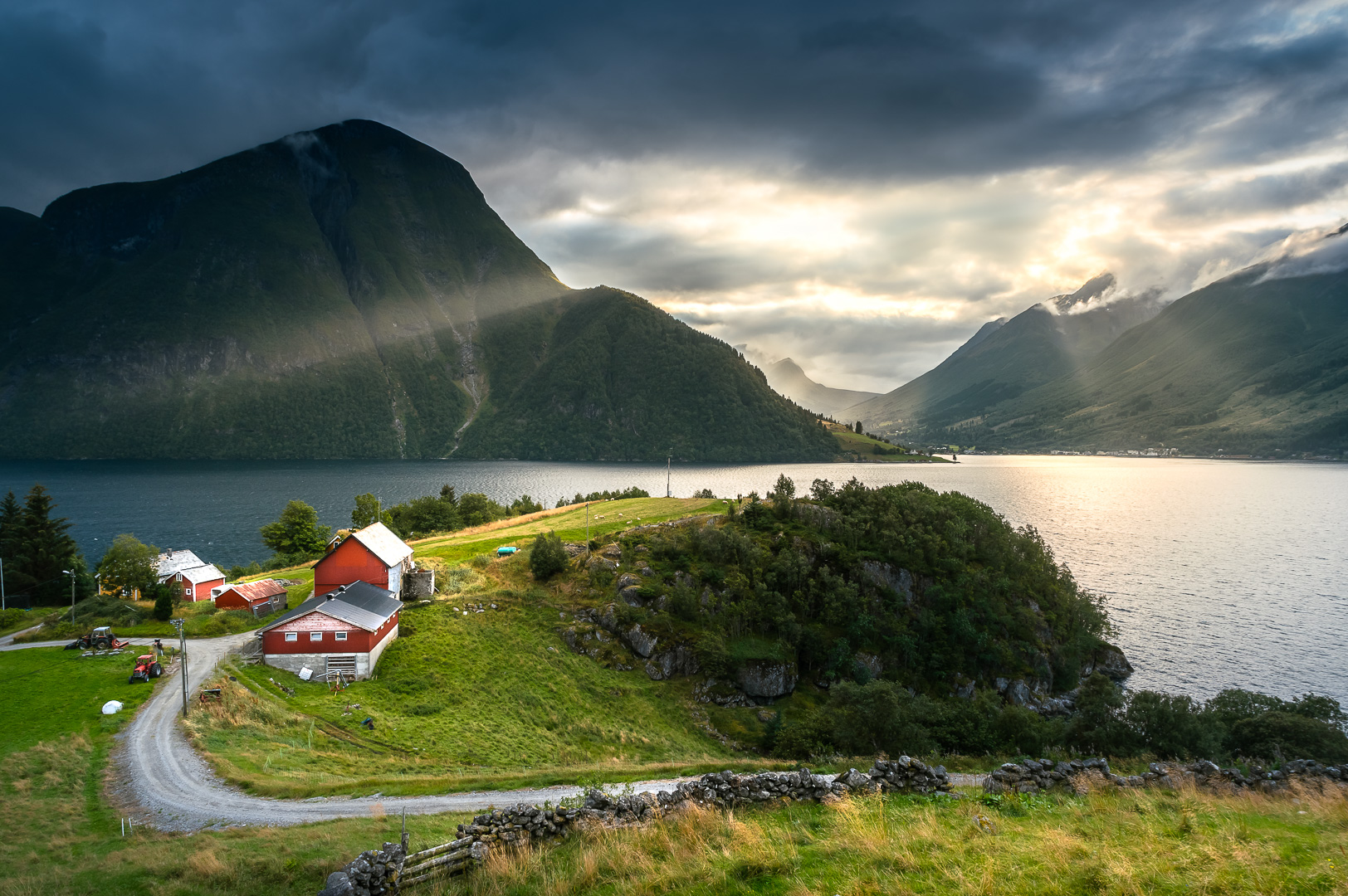 Hjorundfjord Sunset I by Adam Lack