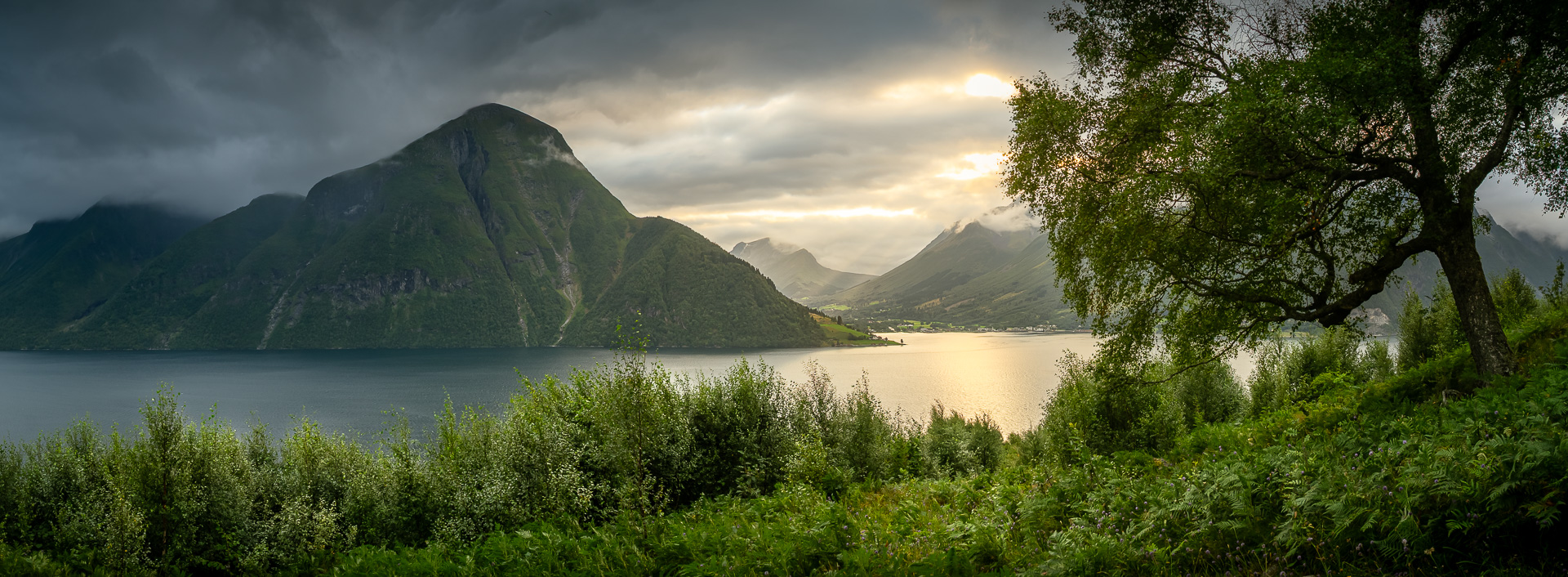 Hjorundfjord Sunset II by Adam Lack