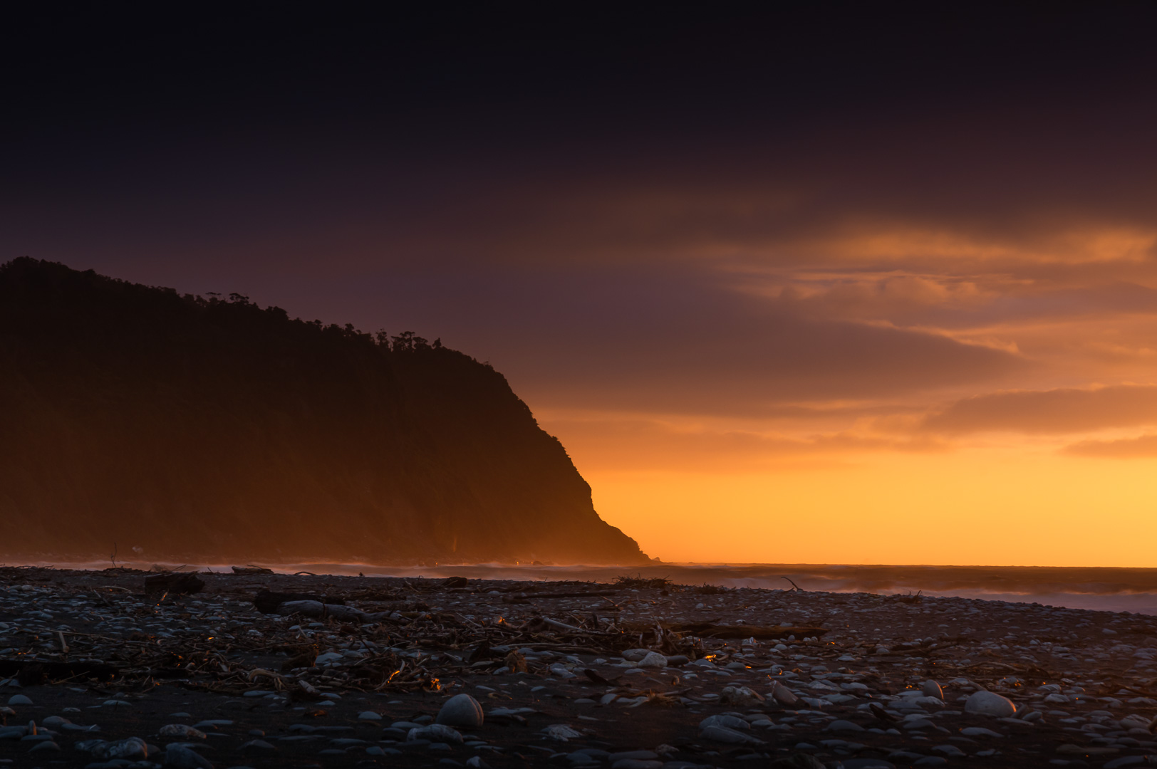 Okarito Fire by Adam Lack