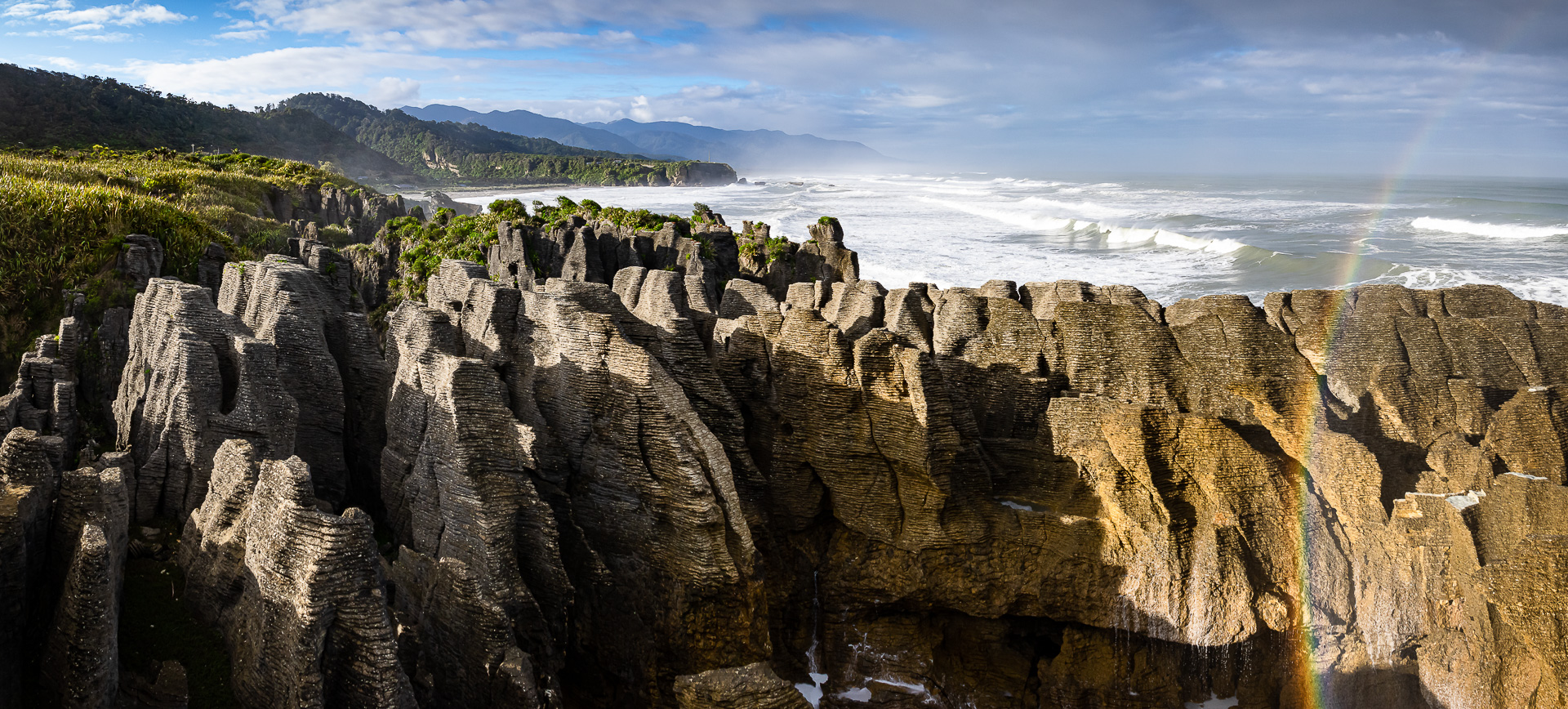 Punakaiki Panoramic by Adam Lack