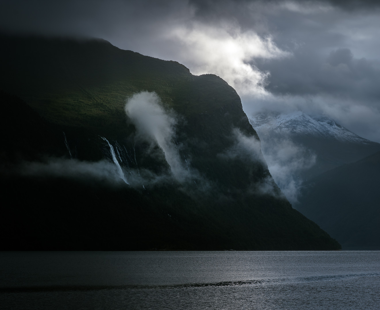Romsdalsfjorden Clouds by Adam Lack